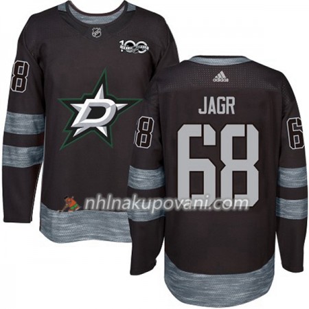 Dallas Stars Dresy Jaromir Jagr 68 1917-2017 100th Anniversary Adidas Černá Authentic - Pánské